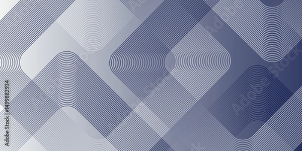 Fototapeta Abstract grey and white gradient geometric shape futuristic background.Futuristic abstract background with overlap layer. Suit for business, corporate, institution, party, festive, seminar etc.vector
