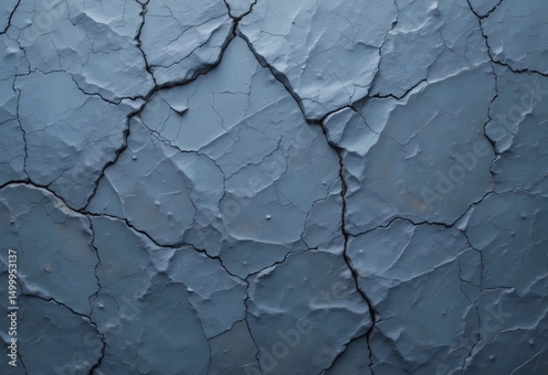Obraz Cracked Stone Surface with Natural Texture Details Digital Illustration
