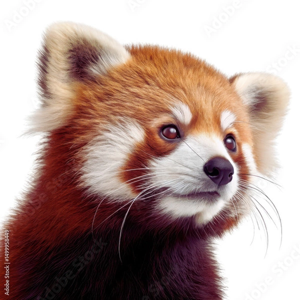 Fototapeta Red Panda Fox-Like Creature - High-Quality PNG