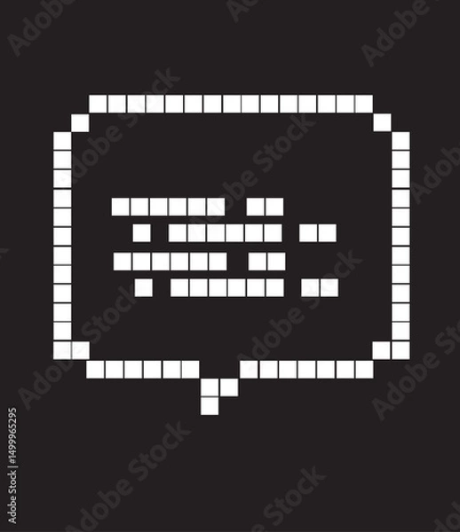 Fototapeta Vector set of pixel art music icons with notes, instruments and audio symbols. 8-bit retro pixel vector art	