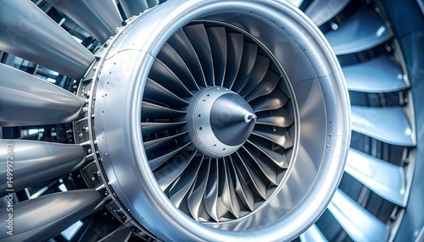Obraz Jet Engine CloseUp Detail.