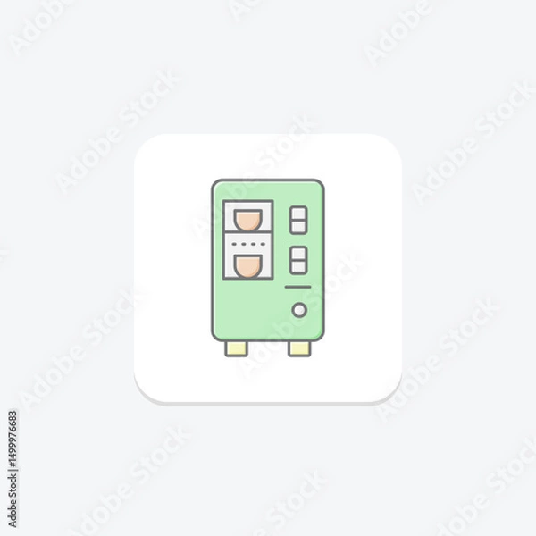 Obraz Yogurt Vending, vector, pixel perfect, illustrator file