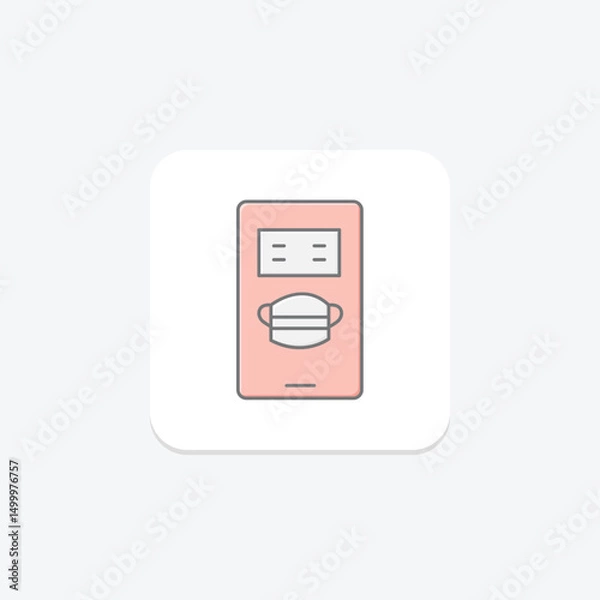 Obraz Face Mask Vending, vector, pixel perfect, illustrator file