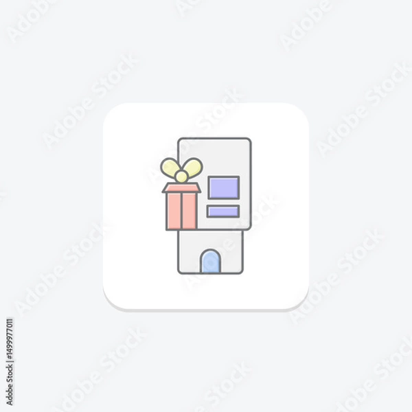 Obraz Gift Card Vending, vector, pixel perfect, illustrator file