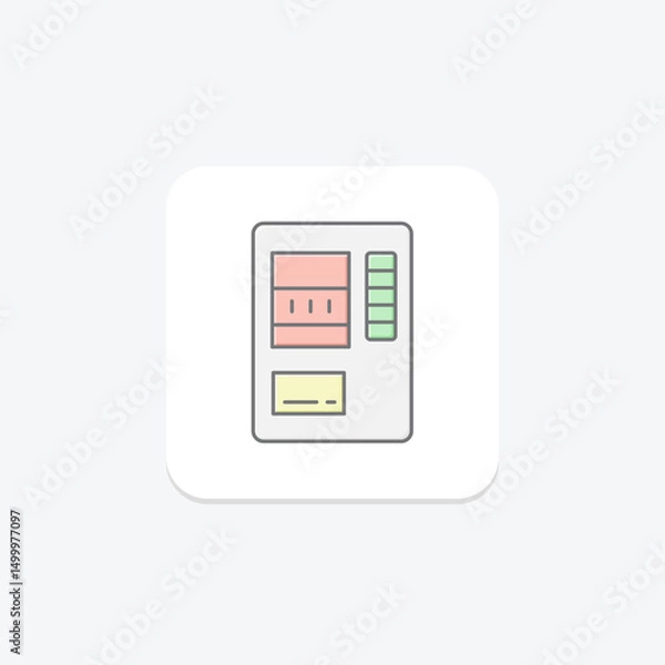 Obraz Notebook Vending, vector, pixel perfect, illustrator file