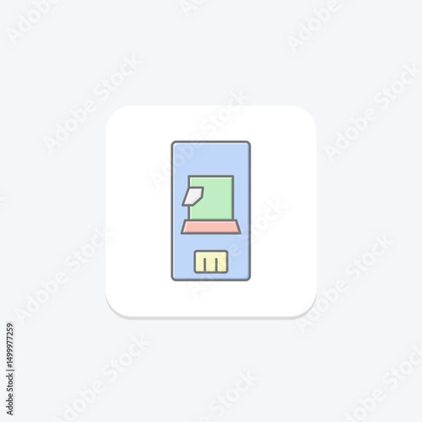 Obraz Eraser Vending, vector, pixel perfect, illustrator file