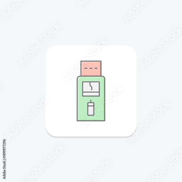 Obraz Usb Vending, vector, pixel perfect, illustrator file