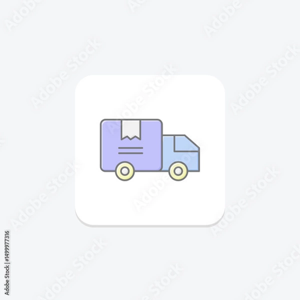 Obraz Delivery Compartment, vector, pixel perfect, illustrator file