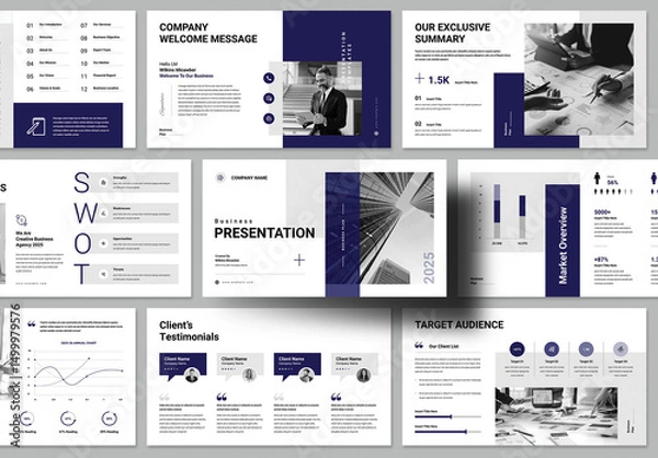 Fototapeta Business Presentation Layout
