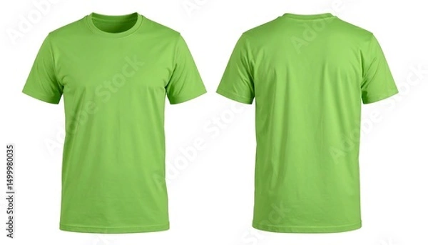 Obraz Lime Green TShirt Mockup.