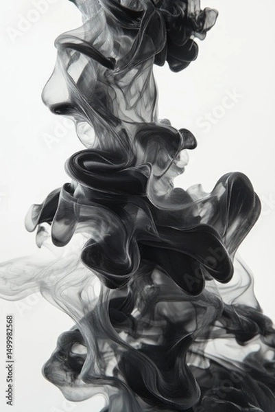 Fototapeta Abstract ink swirling