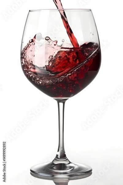 Fototapeta red wine splash