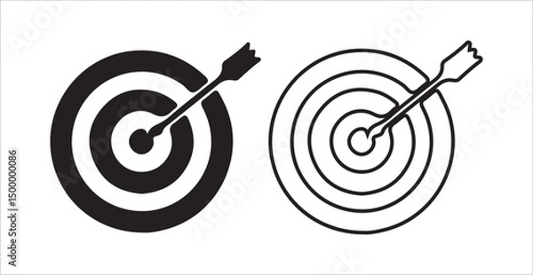 Fototapeta target with arrow