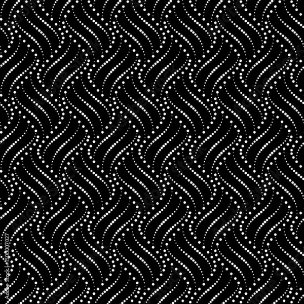 Fototapeta Vector seamless texture. Modern geometric background. Dotted grid.