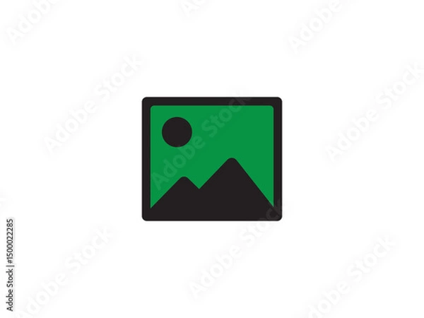 Fototapeta Gallery icon or photo icon and illustration design vector design 