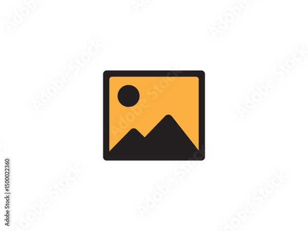 Fototapeta Gallery icon or photo icon and illustration design vector design 