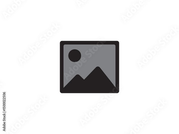 Fototapeta Gallery icon or photo icon and illustration design vector design 