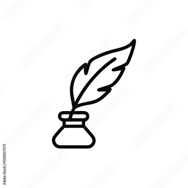 Obraz feather pen and ink