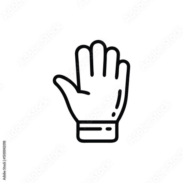 Obraz hand in a white glove