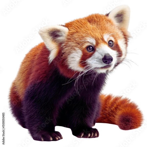 Fototapeta Red Panda Fox-Like Creature - High-Quality PNG