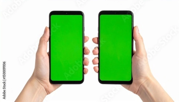 Fototapeta green screen closeup 