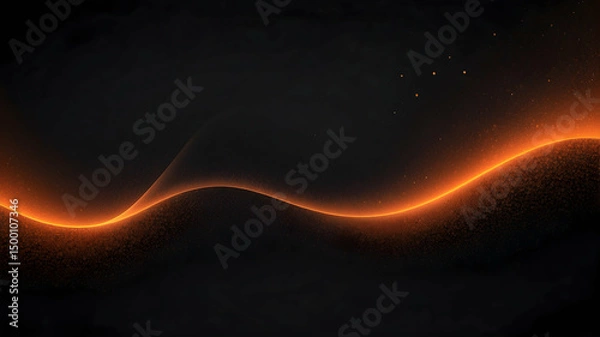 Obraz black dark orange glowing grainy gradient background noise texture wallpaper