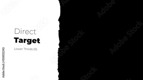 Obraz Ripped Paper Lower Third 05