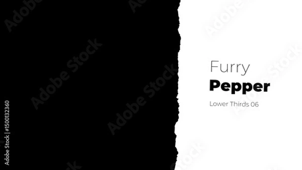 Obraz Ripped Paper Lower Third 06