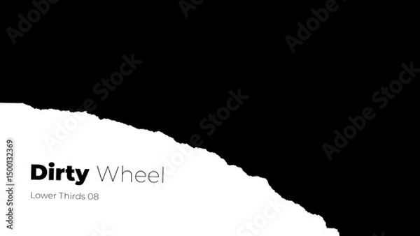 Obraz Ripped Paper Lower Third 08