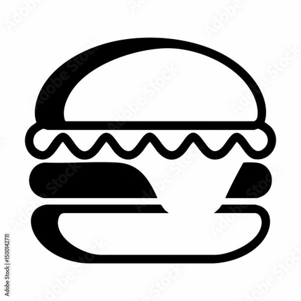 Obraz Hamburger Icon VectorVector image