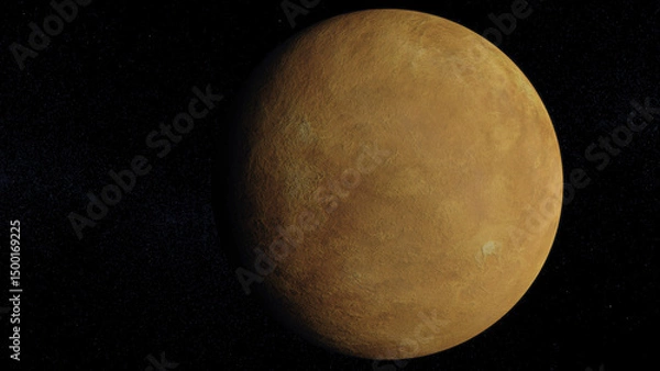 Obraz Venus in space orbiting 4k textured