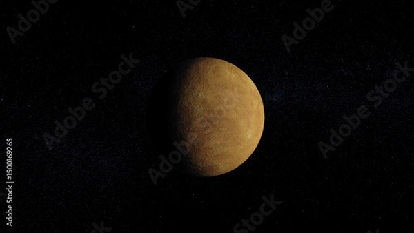 Obraz Venus in space orbiting 4k textured