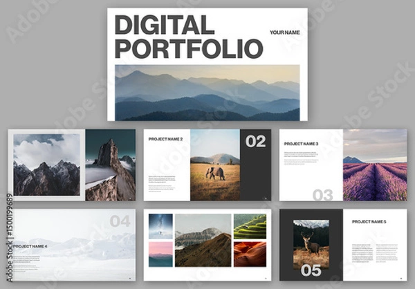 Obraz Digital Portfolio Layout