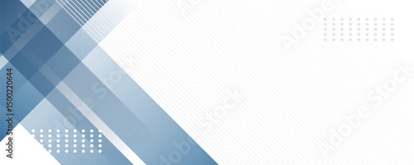 Obraz Blue abstract background with white color. Abstract blue background with square shapes. Modern Simple Blue Grey