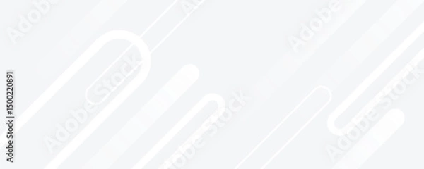 Obraz Abstract white background. Minimal geometric white light background abstract design.