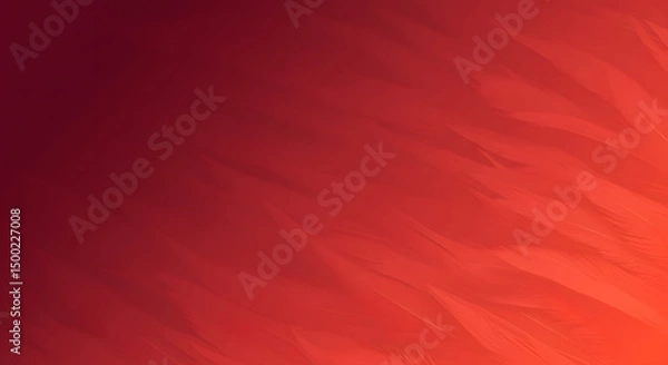 Fototapeta Vibrant Red to Orange Gradient Background with Subtle Flowing Texture for Digital Art and Branding