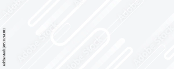 Fototapeta Abstract white background. Minimal geometric white light background abstract design.