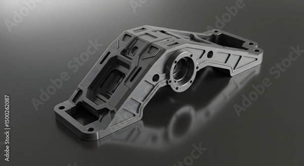 Obraz Gray industrial machine component