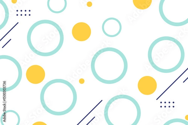 Fototapeta abstract circle flat background