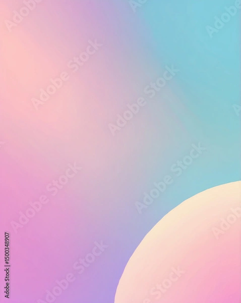 Obraz Pastel gradient background with smooth transitions of pink, purple and blue colors.
