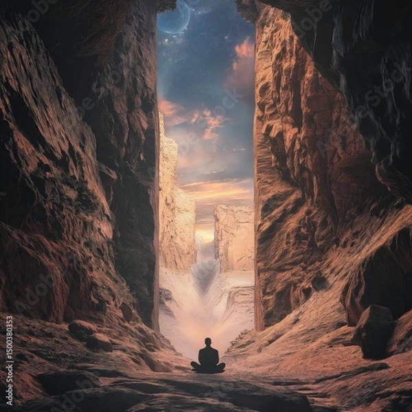 Obraz huge building in surreal surrounding