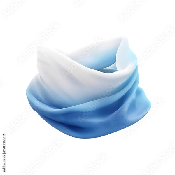 Obraz Elegant Cooling Bandana with a Soft High Tech Moist Isolated on Transparent Background