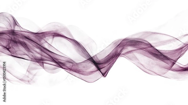 Fototapeta Abstract design with flowing, translucent shapes.
