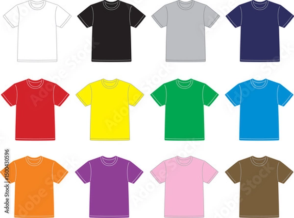 Fototapeta Tシャツ　カラー　平置き