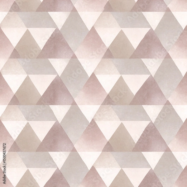 Fototapeta A pattern of triangles in a light pink color