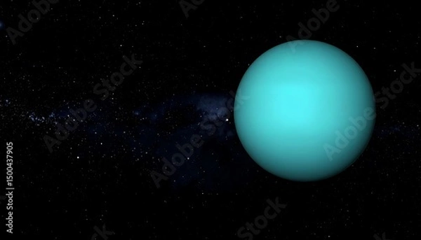 Obraz Teal Planet in Space.