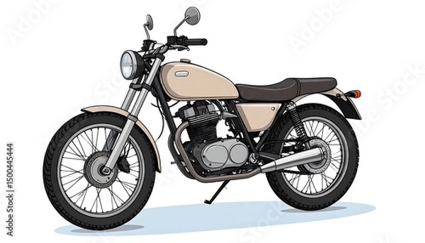 Obraz Vintage Motorcycle Illustration.