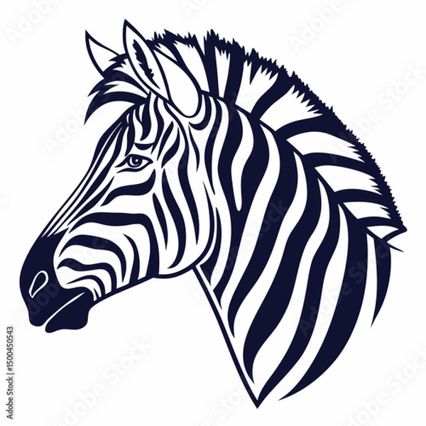 Fototapeta zebra vector illustration