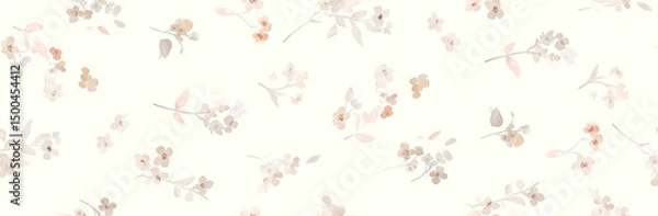 Fototapeta Creative Hand Drawn Floral and Scrollwork Pattern Illustrations