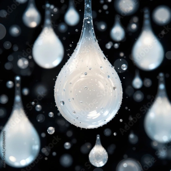 Obraz gotas de vidrio